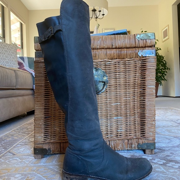 Haleena Grey Steve Madden Knee High Riding Boot - Picture 5 of 6